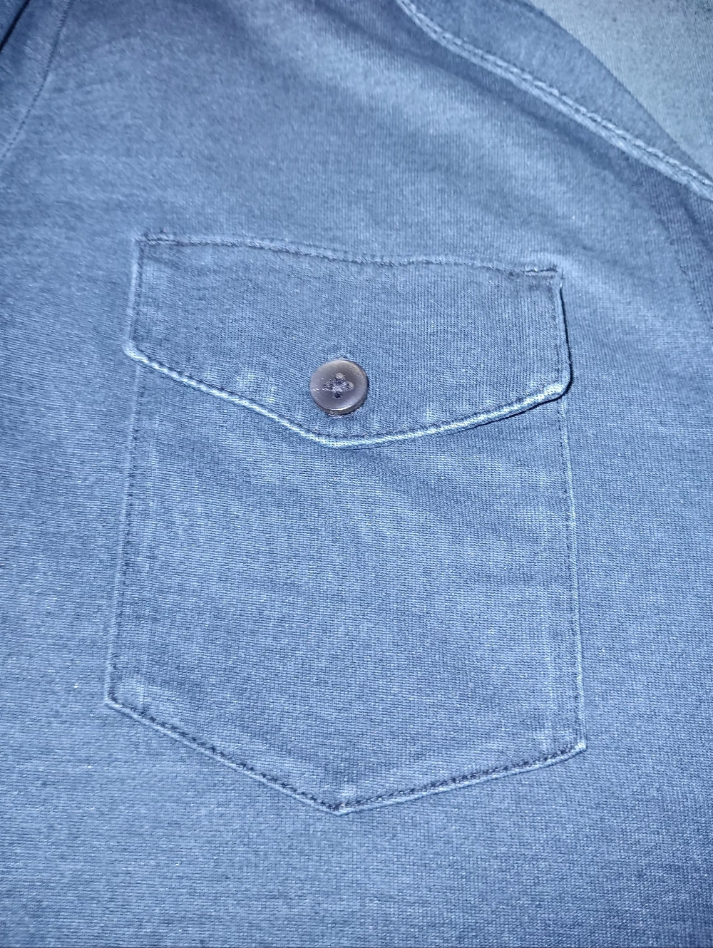 Chico's Indigo Textured Button-Front Shirt NWT - Picture 11 of 12